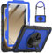 SEYMCY Case for Samsung Galaxy Tab A9+/ A9 Plus 11 Inch 2023, Full Body Shockproof with Screen Protector, 360° Rotating Hand Strap & Stand, Shoulder Strap for Samsung A9 Plus Tablet Case, Blue