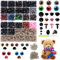 DEMOCRATIDO Kunststoff knopfaugen,Bunte Amigurumi Augen mit Unterlegscheiben,Sicherseitsnasen puppenaugen für Puppe Teddybär Spielzeuge DIY Basteln (915)