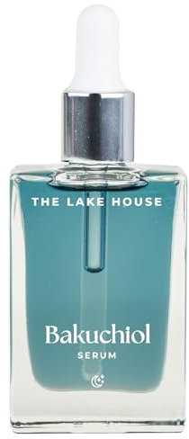 THE LAKE HOUSE Bakuchiol Serum 30ml - Slow Aging Öl-Serum mit 1% Bakuchiol, Bisabolol, Schafgarbe, Squalan - hochdosiert, Anti Aging, natürliche Alternative zu Retinol, mildert Falten, vegan