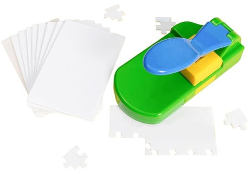 Simpls Red- Jigsaw Puzzle Maker Machine Kit Embossing Flower Punch Children'S Educational Toys Set DIY Handmade Materials