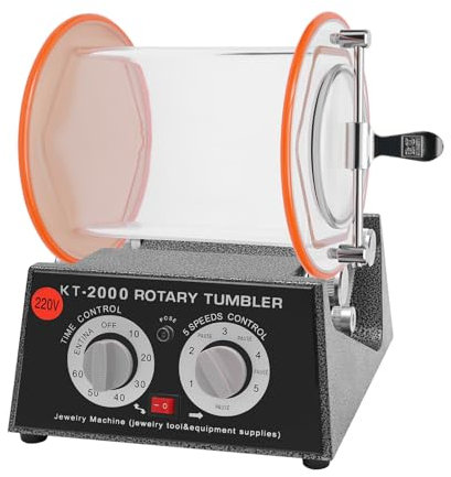 80W Poliertrommel Poliermaschinen Schmuck Polieren Tumbler Jewelry Polisher 5KG Poliermaschine Kugelmühle Rotationspolierer Rotary Finisher