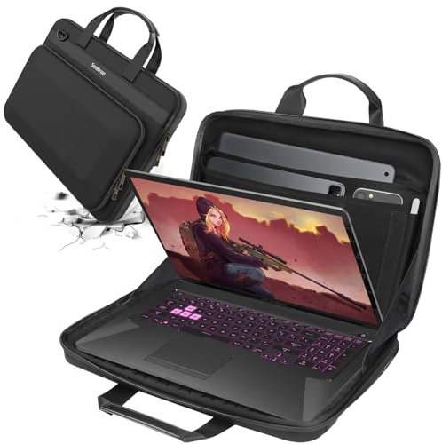 Smatree Hard Shell Carrying Case Compatible for 15.6 inch DELL G15 Gaming Laptop, 16 inch DELL G16 Gaming Laptop Waterproof Handbag(A800)