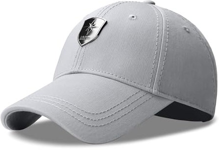 CACUSS Herren Baumwolle Strukturierte Baseballkappe Verstellbare Schnalle Verschluss Sport Golf Hut