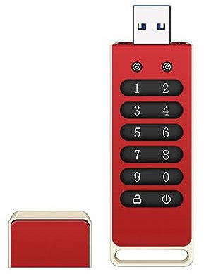 Pcwncvxa 1 Piece Secure USB Drive Encrypted USB Flash Drive Hardware Password Memory Stick With Keypad USB 3.0 Disk Flash 32GB