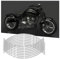 Adunsiaoto Reflektierende Radaufkleber Für Motorräder, Rad Aufkleber Reflektierende Autoaufkleber, Aufkleber Für Motorradreifen Hub Applikationen Schmücken(Silber)