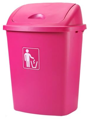 YXCUIDP Poubelle D'extérieur Poubelle Plastique Poubelle Recyclage, Poubelle Grande Capacité avec Couvercle for Restaurants Et Bureaux Plein Air(D,50CM*38.5CM*70CM)