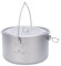 Boundless Voyage Titan Topf 2,9L Camping Topf mit Deckel Outdoor Leichte Suppentopf Lagerfeuer Hängetopf Kochgeschirr Wandern Schüssel Geschirr Tragbares Küchenutensilien Ti2045C