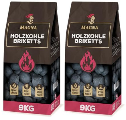 Premium Holzkohlebriketts Magna - Holzkohle, Grillkohle, Kohle, Grillholzkohle, Restaurantkohle, Holzkohlebriketts, Kohlebriketts - für Holzkohle-Grill, Restaurant-Grill (2)