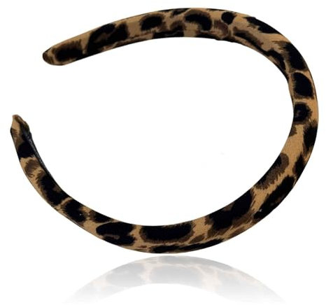 1 Stück Leoparden-Haarbänder, Breite Stirnbänder für Damen rutschfest Stirnband, süßes Haarband für Damenhaare, Leopardenmuster Haarreifen für Frauen und Mädchen.