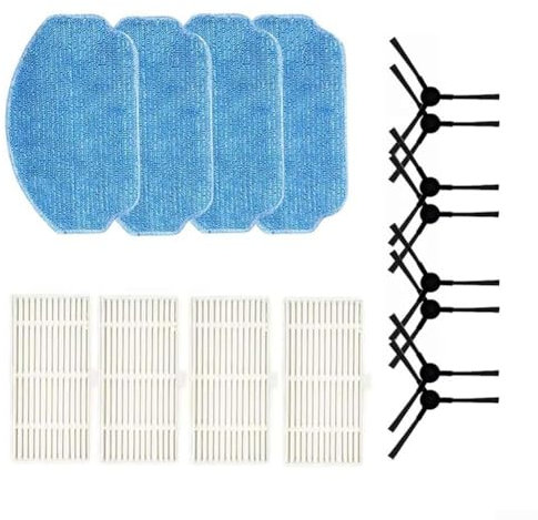 FACAIIO Seitenbürste, Wischtuch, Filter-Set, Staubsauger-Ersatzteil-Set für Onson, Mamnv und Haier Staubsauger, Ersatzteile