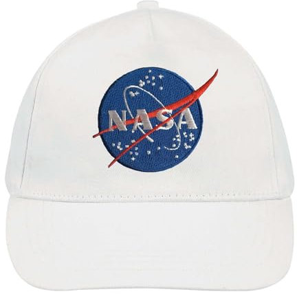 NIMAMA Kinder Jungen Mädchen Baseballcap mit NASA Motiv - für alle kleinen Astronauten - Weiß