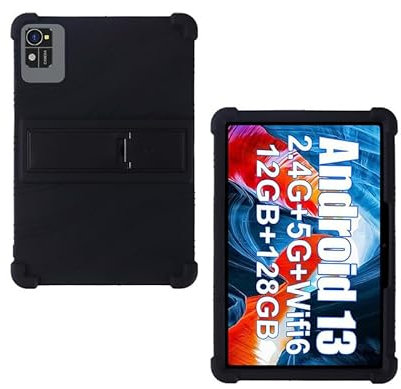 ORANXIN Case for Xgody 10 inch Tablet Android 13 Soft Silicone Shockproof Adjustable Stand Rubber Shell Protective Cover