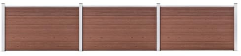 Home & Garden-Gartenzaun WPC 526x106 cm Braun Möbelwahl