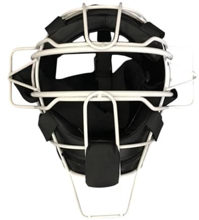 Amagogo Baseball-Catcher-Helm-Gesichtsschutz, stoßdämpfende, weich gepolsterte Schlaggesichtsabdeckung, Gesichtsschutz mit breiter Sicht und Gesichtsmaske, Schwarz