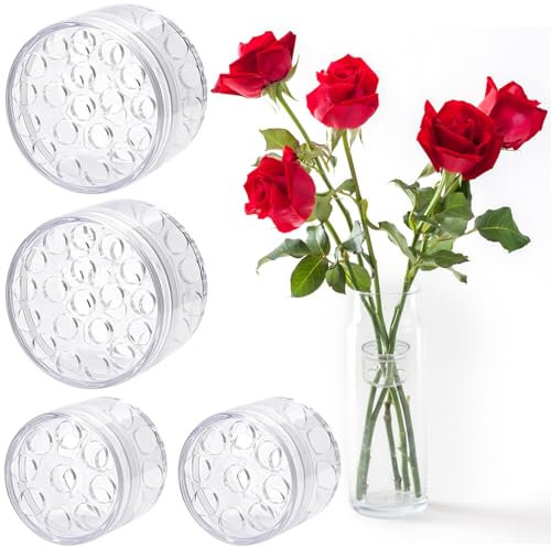 4 Pezzi Supporto a Spirale Ikebana, Twister di Bouquet Trasparente, Supporto per Stelo a Spirale per Vasi Strumenti di Composizione Floreale per Decorazioni in Vaso (2 Taglie)