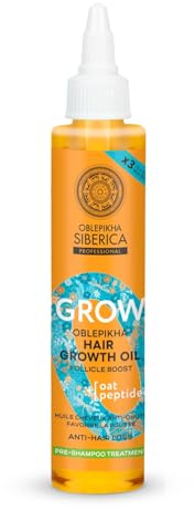 Natura Siberica Oblepikha O. Hair Growth Oil 100 ml – Haarwachstumsöl gegen Haarausfall, stärkt Haarfollikel & fördert gesundes Haarwachstum mit Oblepikha‑Beeren & Rosmarinöl