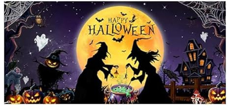 Banner de puerta de garaje de Halloween,Cubierta de puerta de garaje de Halloween,Banners de telón de fondo de Halloweens colgante,Garajes Door Banners Covers (210x150cm)