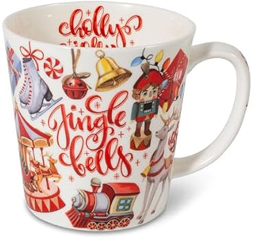 Kaffeebecher Jingle Bells, Kaffeetasse Tassen Teetassen Henkelbecher, Weihnachten