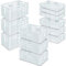 BRB 12x Stapelkorb/Bäckerkisten in 4 Größen, Grundmaß LxB 600x400 mm, H 90 mm, 150 mm, 240 mm, 320 mm, weiß