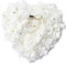 Amoyeric Coussin Porte-alliances en Forme de cœur, orné de Roses et d'un Ruban - Porte-Bijoux de Style Romantique pour Mariage, Plastique, Blanc, Taille Unique