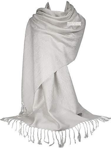 GFM Pashmina Style Schal Paisley Floral P093- cremefarben (P093-osfd)