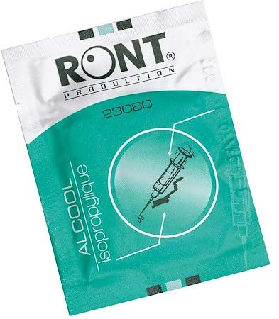 Lingette imprégnée Alcool Isopropylique Boite de 100
