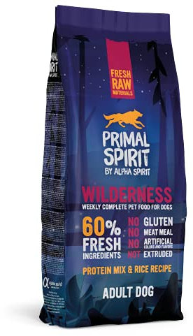 Primal Spirit8436586310851 60% Wildnis Hundefutter für Erwachsene 12 kg