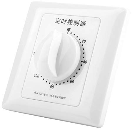 pompes(120 minutes)Minuterie compte à rebours 220V compte à rebours dans le mur minuterie pompe à eau minuterie interrupteur contrôle pour lumières Timers, ventilateurs d'échappementradiateurs Timers