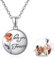 KINGWHYTE Schmetterlings/Keltischer Lebensbaum medaillon Halskette 925er-Sterlingsilber für Frauen und Mädchen, 45,7 cm + 5,1 cm Silberkette