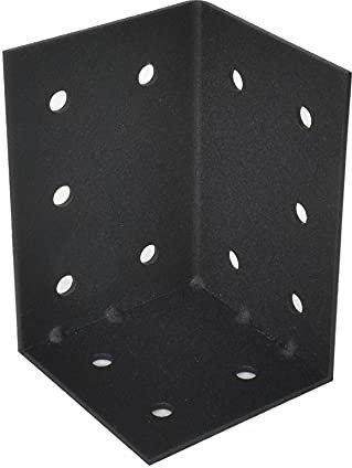 woplus Bettverbinder Bettwinkel Maß: 70x70x104 mm schwarz oder silber Bettenwinkel Winkel Eckverbinder Stahl Winkel (1, Schwarz)