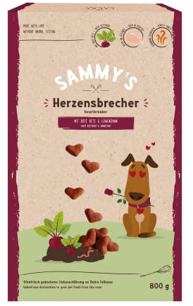 Sammy's rubacuori | snack al forno fine per cani | con barbabietola e dente di leone | 1 x 800 g