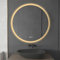 furduzz 700mm Round Bathroom Mirror with Lights, Wall Mounted Led Bathroom Mirror, Illuminated Backlit Bathroom Circle Mirror with Touch Switch, Dimmable, 3 Colour Change, Demister