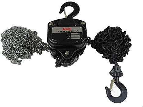 Heavy Duty Chain Block & Tackle 0.5 Ton 6 Metre (500KG 0.5T 6M Lifting Hoist)