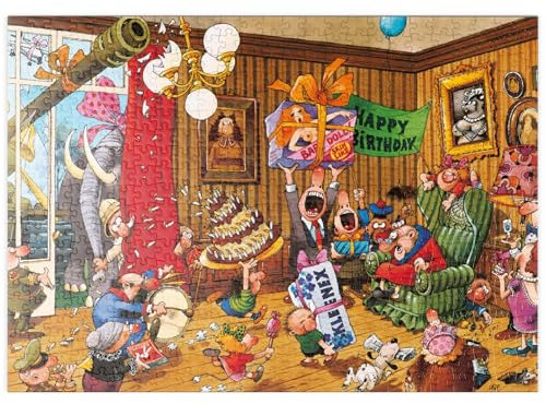 MyPuzzle Birthday - Jean-Jacques Loup - Cartoon Classics - Premium 500 Teile Puzzle - MyPuzzle Sonderkollektion von Heye Puzzle