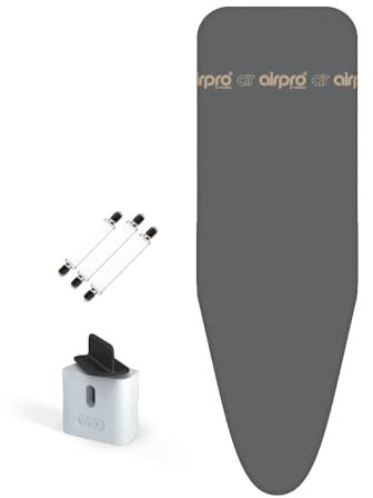 Airpro By Widex 6-lagiger Bügelbrettbezug für Dampfbügeleisen - Größe L universal max 120x42 cm - kein Wasser mehr unter dem Bügeltisch - Bügelt bis zu 50% schneller - Made IN Europa