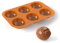 Chocolate Bombs - Halbkugel Silikonform für große Pralinen, Eiswürfel & Backen - 6 Figuren - Weihnachten Christmas Motto-Party (1er Pack)