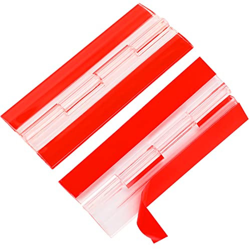 2 Stück Acryl Scharniere, Transparente Kunststoffscharniere, transparente Kunststoffscharniere, durchgehendes Klavierscharnier, selbstklebende Klappscharniere, Werkzeuge für Schrank, 100x42 mm