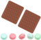 KOMUNJ 2 alfombrillas de silicona para hornear macarons con 30 cavidades antiadherentes, molde de chocolate, forma de bombones, barras de chocolate, 28 x 25 cm