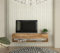DORPEK Metropol Tv Stand Atlantic Pine 150 Cm, Wall Mounted Tv Unit with 2 Closed Shelves, Floating Media Stand 2 Open Storage Shelves, Entertainment Unit Living Room, Bedroom, Dining Room