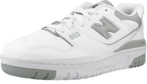 NEW BALANCE Women's Trainers 550 White Grey Green, White, 6 UK