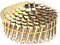 BHTOP 1080 Count Coil Roofing Nails 1-Inch x .120-Inch for Roofing Nail Gun, 15 Degree Round Head Wire Weld Collated Roofing Nail, Smooth Shank Electro Galvanized Air Nails for Roofs