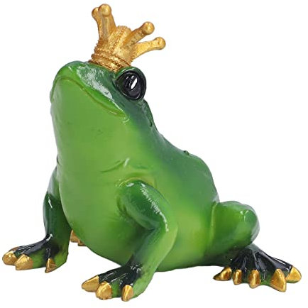 Yosoo Health Gear Frosch-Figur, Skulptur, Lebensechte Niedliche Kunstharz-Desktop-Statue, Ornament, Frühlings- und Sommerfiguren, Einzigartige Dekoration, Dekorationen für Zuhause, Büro,