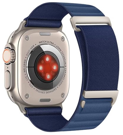 Aizgalxor Bracelet en Alpine Loop Compatible avec Apple Watch Ultra 49mm 46mm 45mm 44mm 42mm(Series 3/2/1), Bracelet de remplacement Compatible avec iWatch Ultra 2/Series 10/9/8/7/6/5/4/3/2/1/SE