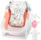 SWANEW Baby Badewanne Faltbar Babywanne Klappbare mit Einsatz Babybadewanne, mit Thermometer und Bath Mat, Baby-haarwaschbecher, Rutschfeste Baby Bathtub für Neugeborene 0-6 Jahre, Rosa