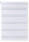 Apex Furnishings Zebra Day and Night Blinds Dual Layer Fabric Opaque & Translucent Easy Fit Zebra Blind for Windows and Door White Roller Blinds (49cm X 165cm)