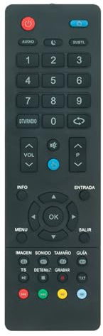 ROLLGAN Mando a Distancia de Repuesto Apto para TD Systems TV K32DLM8S| K32DLM8HS | K50DLM8FS | K50DLM8US| K40DLM8FS | K24DLM8HS