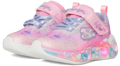 Skechers Eternal Heart Lights, Scarpe da Ginnastica Bambina, Pink, 27 EU