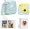 VCRANONR Sofortbildkamera Tasche, mini Tasche mit Verstellbarem Schultergurt, 32 Taschen Fotoalbum, Kamera Tasche, mini 9/11/12 hülle, Tasche Fotobuch Kamera Zubehör Schutzhülle Reisetasche