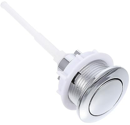 CANIGHT Botón Pulsador de Inodoro de Repuesto Universal Único para Inodoro Doméstico Botón Pulsador de Tanque Botones de Tanque de Cabeza Redonda
