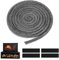 Ofendichtschnur, Dichtschnur für Kaminofen, Kamin Dichtungsschnur, Ofen Dichtschnur, Verhindern Sie, Dass Rauch und Asche aus Dem Kamin Entweichen, 10mm x 2.5m, mit 4 Endabbinder